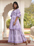 MULMUL GITALI FLORAL MOTIFS BLOCK PRINTED CO-ORD SET MULMUL GITALI FLORAL MOTIFS BLOCK PRINTED CO-ORD SET